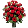 Florero con 24 Rosas Rojas