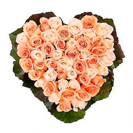 Canastillo Corazon Rosas Rosa