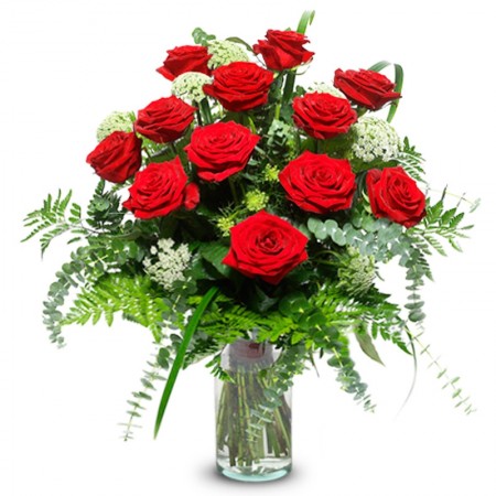 FLORERO DE 12 ROSAS