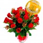 Florero de 24 Rosas Aniversario