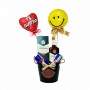 Cubeta de 1 Whisky Ballantine's con 2 Energéticas Red Bull y 2 Globos