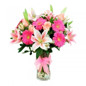 Florero Gerberas con Liliums Florero Gerberas con Liliums