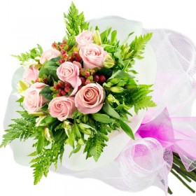 Ramo 8 Rosas Rosadas RAMO 8 ROSAS ROSADAS