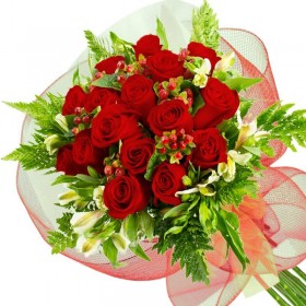 Ramo 16 Rosas Rojas Ramo de 16 Rosas Rojas