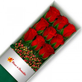 CAJA DE 9 ROSAS ROJAS CAJA 9 ROSAS ROJAS