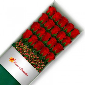 CAJA DE 20 ROSAS ROJAS CAJA 20 ROSAS ROJAS