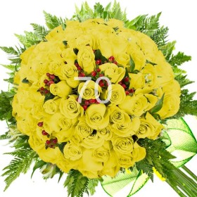 Ramo 70 Rosas Amarillas