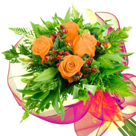 Ramo 4 Rosas Damasco
