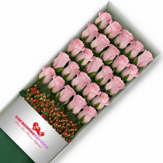 Cajas de Rosas Rosadas
